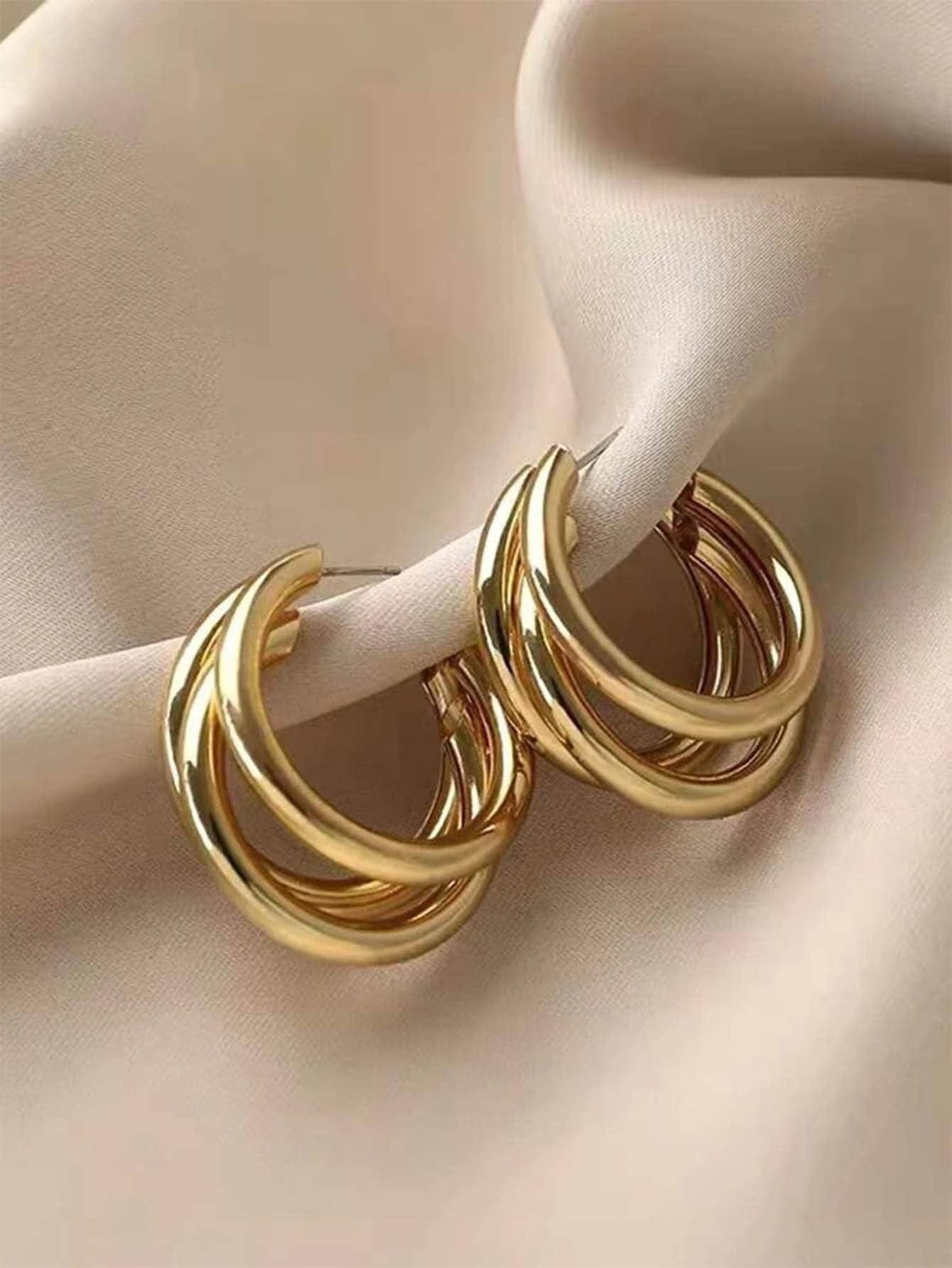 Kolczyki Triple Hoop