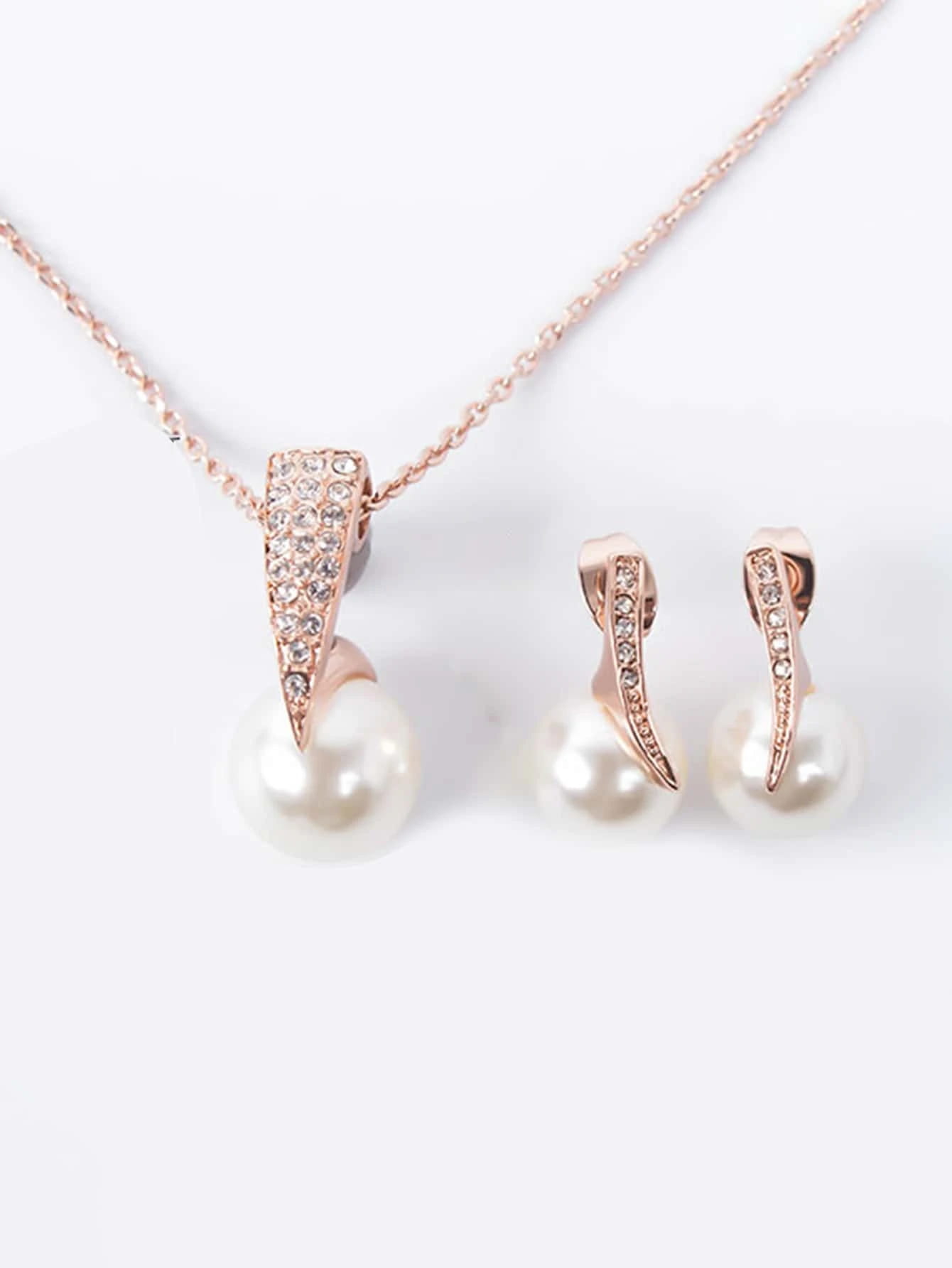 Zestaw Perły w Cyrkonii